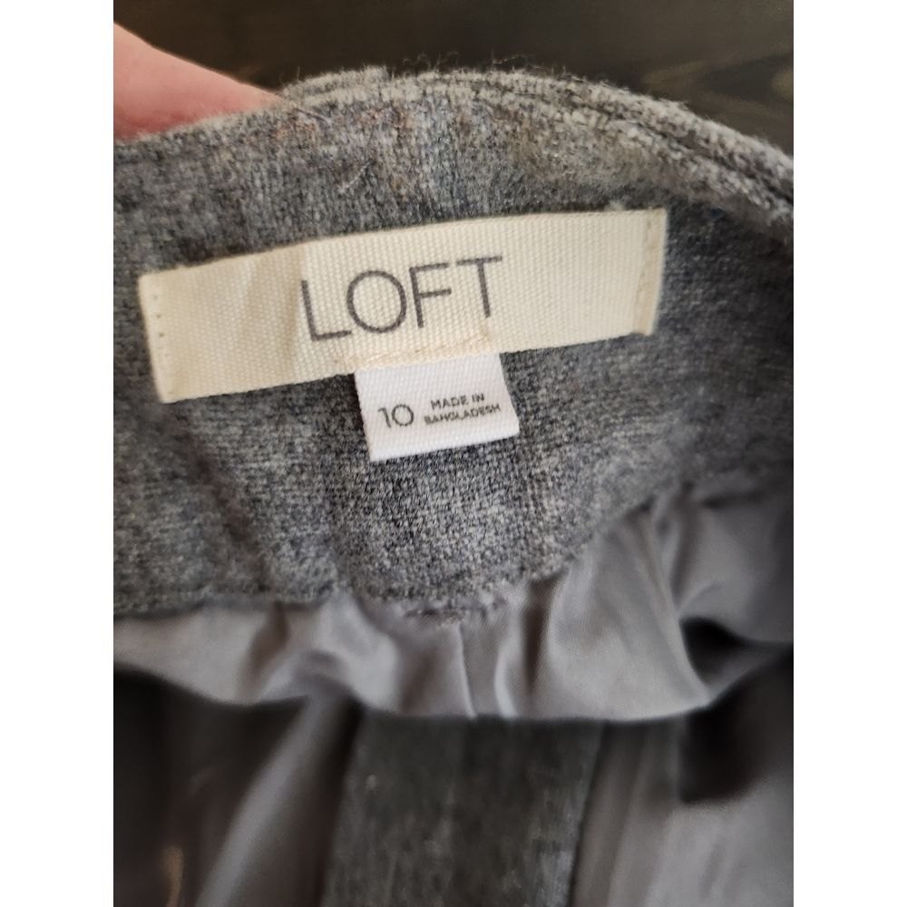 LOFT Gray Ankle Pants - Picture 10 of 11
